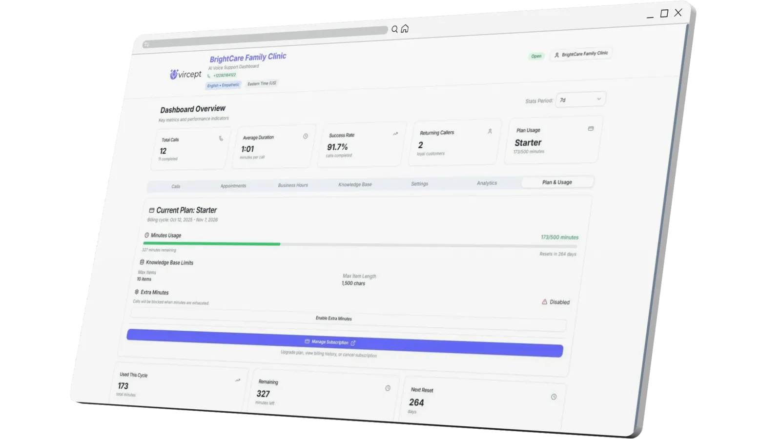 Subscription & Usage Management